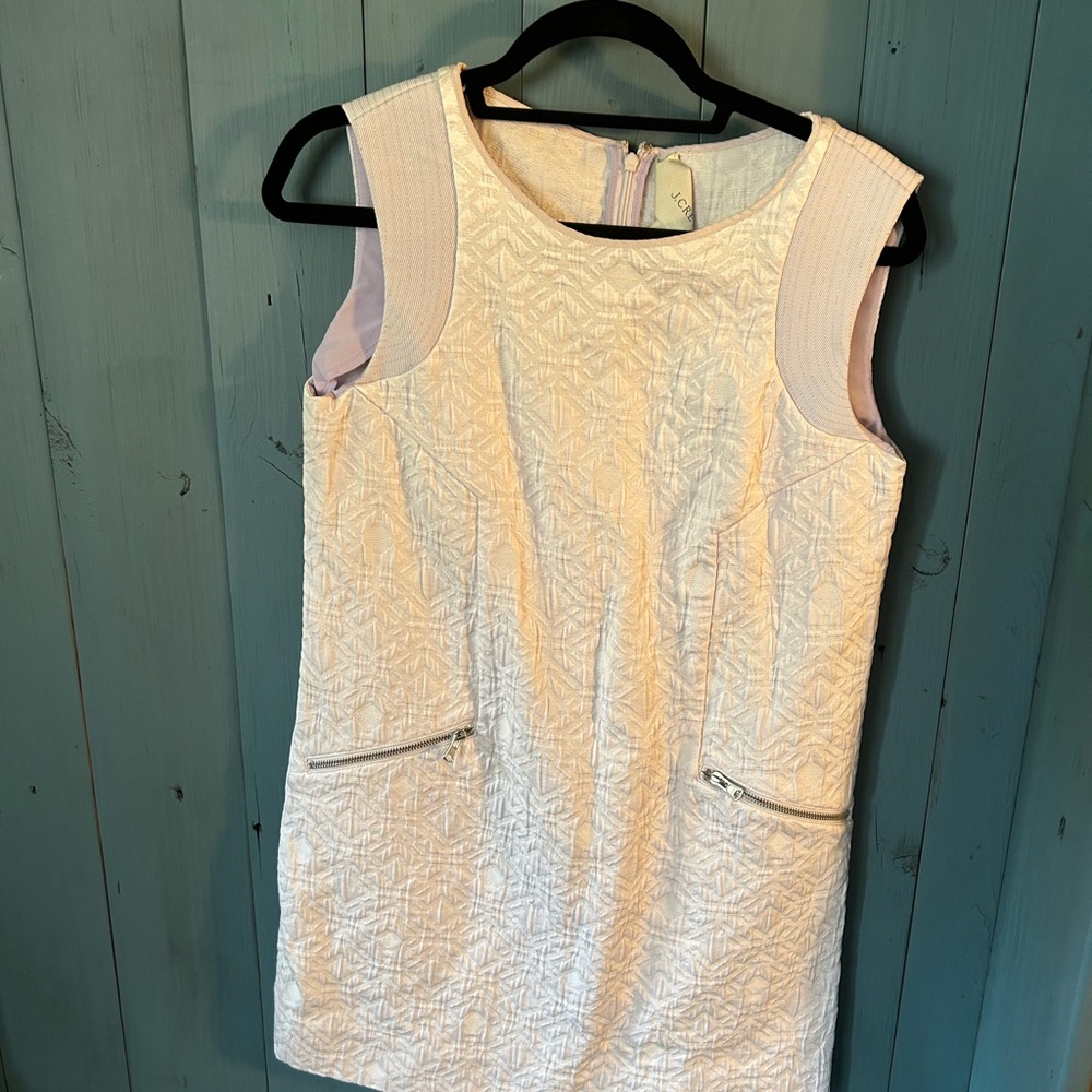J. Crew Jacquard Sleeveless Shift Dress, Size Small